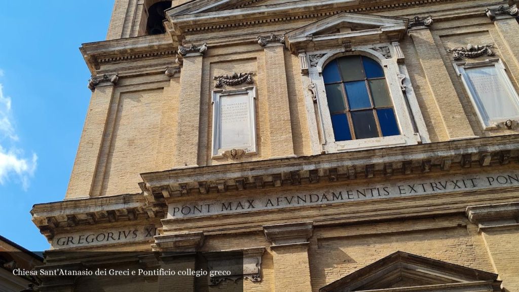 Chiesa Sant'Atanasio dei Greci e Pontificio collegio greco - Roma (Lazio)