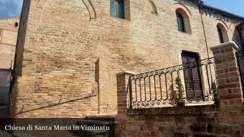 Chiesa di Santa Maria in Viminatu - Patrignone (Marche)